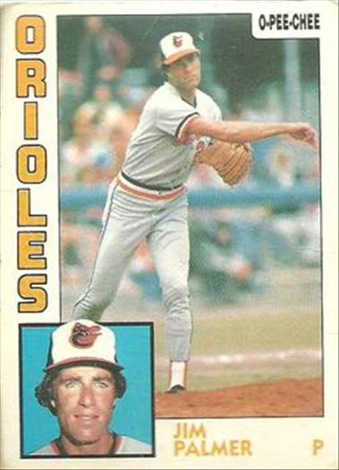 1984 O-Pee-Chee Baseball Cards 194     Jim Palmer